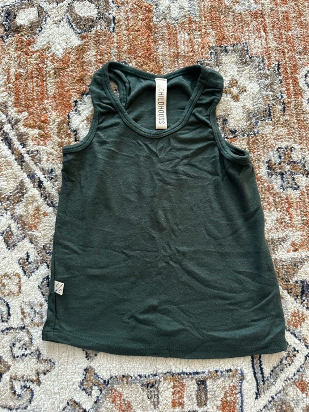 Childhoods Clothing Dark Green Tank Top Size 2T